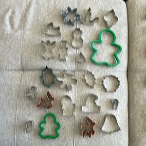 Christmas themed cookie cutters.